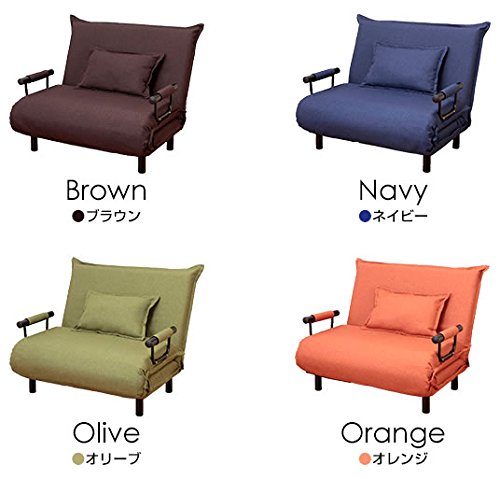 省省スペース3WAYソファベッド ワイド オレンジ 【公式通販】